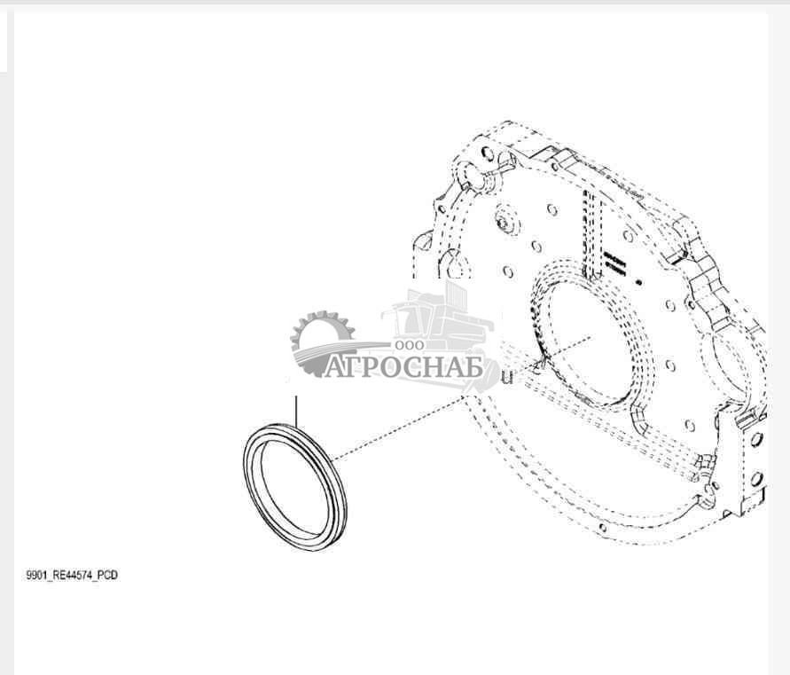 9901 Заднее масляное уплотнение 